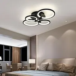ELEPHANTBOAT® 36W Dimmable Ceiling Light, 3-Color Round LED Ceiling Light with Remote Control, Flush Mount Lighting Fixture with 4 Black Rings for Living Room Bedroom (2800-6000k)-picture-18