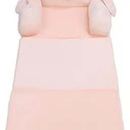 Pull Out Kids Couch, Soft Breathable Pink Dog Appearance Kids Sofa Backrest Armchair for Hotel (3 Layers)-picture-19