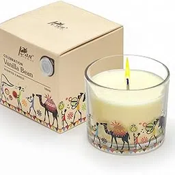 Pan Aromas - Celebrations Scented Candle (Vanilla Bean)| Long Burning Candle for Festivals, Home Decor & Gifting - Approx 28 hrs Burn Time| 100 GMS-image-33