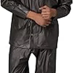 the clownfish Men Polyester Standard Length Rain Coat Waterproof For Bike Raincoat With Hood. Set Of Top And Bottom-picture-56