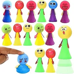 MONKEYTAIL Cheeky Emojis Jump Toys As Birthday Return Gifts For Kids I Set Of 15,Multicolor-picture-35
