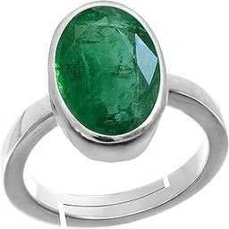 bl fedput 4.25 Ratti 3.41 Carat A+ Quality Emerald Panna Gemstone Ring for Men and Women's-picture-46