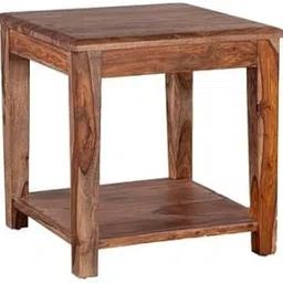 IThree Solid sheesham Wood Sitting Stool 15 Inches for Home | Wooden Square Stool Sheesham Wood Table for Bedroom Outdoor Office & Multipurpose use in Natural Finish-picture-34