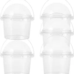 500ml Clear Plastic Food Storage Containers - Buckets for Popcorn, Snacks, Ice Cream, Fruit & More-picture-27