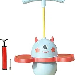 BNF® Pogo Ball with Handle Kids Gifts Pogo Stick for Training Assistant Cattle Blue-Sporting Goods-Fitness Running & Yoga-Fitness Equipment & Gear-Exercise Balls-1 Pogo Ball1 (Color/Random) 1 Pin-image-53