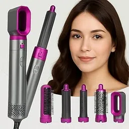 Drumstone® 5-in-1 Hair Styler & Auto Wrap Curler | Special Edition with 15-Year Warranty – Blow Dryer Brush, Negative Ionic Hair Dryer Brush & Detachable Styling Heads for Straightening, Curling & Volume-image-23