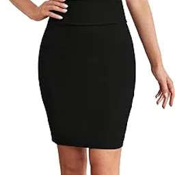 gorglitter Women's Elegant High Waisted Bodycon Skirts Pencil Short Work Office Skirt image 1