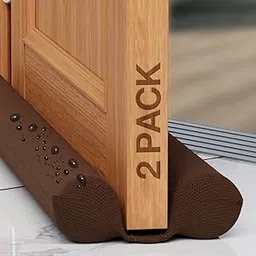 Twin Door Draft Guard, Adjustable Insulating Door Stopper for Energy Efficiency, Noise Reduction-image-18