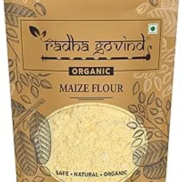 Radha Govind Organic Cornflour/ Maize Flour/ Makke Ka Aata 1000 Gram, Certified Organic-picture-22