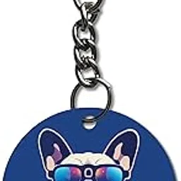 Modern Dog Keychain Men Women Girls Boys Dog Lovers Bike/Car/Bag Key Tag Keyrings Home L x H 2.5 x 2.5 Inch-image-16