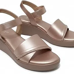 aelly belly Rhinestone Detail, Open Toe Ankle Strap Sandals, Perfect for Parties, Weddings & Night Out Comfortable & Stylish Wedge Heels For Girl & Women's.-picture-23