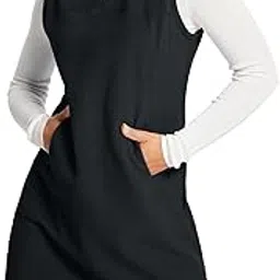 baleaf Women's Fleece Dress Sweatshirt Tunic Long Quarter Zip Pullover Polar Winter Dress Cover Ups Pocket-picture-30