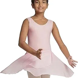 IKAANYA Girls Ballet Combo - Tank Leotard or Bodysuit or Bodysuit and Wrap Around Skirt - Ideal for Ballet, Dance, Gymnastics, and Performance (Ages 3-15)-image-56