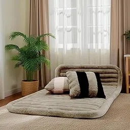 Mollismoons Foldable Mattress for Floor Sleeping Floor Cushion Foldable Light Weight Lounge Floor Pillow Cushion Tufted Seat for Meditation, Game Playing, Yoga, Reading, Travel Wrap Floor Lounger-picture-20
