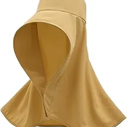 Wide Brim Shawl Sun Hat for Women Lightweight Climbing Hiking with Neck Flap Yellow|Clothing, Shoes & Accessories | Womens Accessories | Hats-image-86
