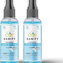 Herbal Liquid Hand Sanitizer Bottle | 100Ml (2) | Alcohol Based Liquid Hand Sanitizer Spray - 80% Isopropyl Alcohol Kills 99.9% Bacteria & Germs, Prevents Skin Dryness, Signature Fragrance-image-38