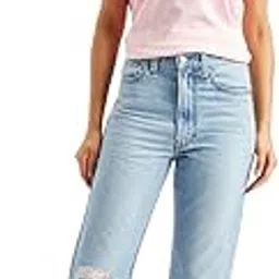 levi's Women's High Rise Ribcage Cropped Bootcut Light Blue Jeans-picture-14