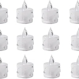 24 Pcs Flameless & Smokeless Decorative Acrylic LED Tea Light Candles – Perfect for Diwali, Christmas & Home Decor-picture-18