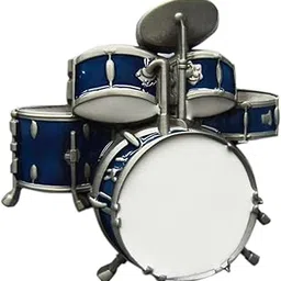 jean's friend Vintage Drum Kit Blue Enamel Music Belt Buckle-picture-48