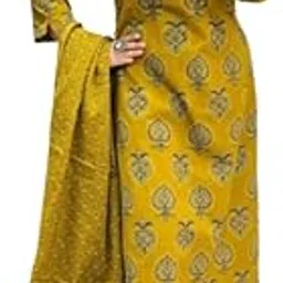 divifashionista Traditional Cotton Salwar Kameez Set, Mustard Yellow with Heart Motifs, Hand Sequin Work, 3 Piece Suit with Dupatta-picture-46