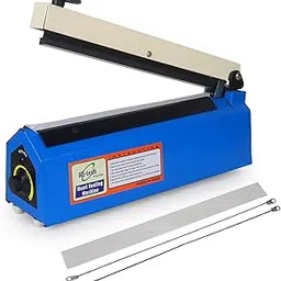 Hi-tech Impulse Heat Sealer Machine with 1 Year Warranty | 10 inch-250mm Sealing Machine for Food Packet, Pouch, Plastic and Poly Bag | Best Packing Machine for Home and Business | Blue-picture-10