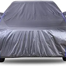 Autofact 210D SuperDuper Waterproof Car Cover for Kia Seltos | Mirror Pockets, UV & Heat Resistant, Windproof with Buckle Belt, Scratchproof & Dustproof, Grey Color-picture-15