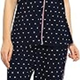 zeyo Women's Cotton Tringle Printed Navy Blue Night Suit Set of Shirt & Pyjama 5054-picture-31