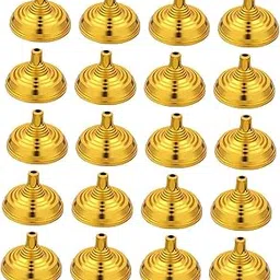 ATORSE® 20Pcs Desk Mini Flag Holder Accessory for Party Conferences Practical Sturdy Golden-image-13