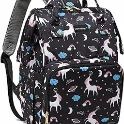 Motherly Elegant 24L Diaper Bag for Mothers for Travel, Maternity Bag for Newborn Baby, Mothers Travelling Bag, Multipocket Water Resistant Baby Bag, Hospital Bag for Moms with Warranty(Unicorn Black)-picture-18