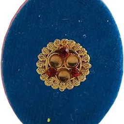 vidhya kangan Handmade Fancy Stone stud Work Saree pin Brooch for Women Jewellery Latest Stylish Crystal Unisex Floral Shape Brooch for Women/Girls (sku-bro2852)-picture-46