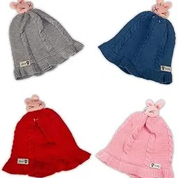 mee mee Adorable Baby Winter Woolen Skull Cap (0-12 Months)_Cartoon String Cap |PK-1|-picture-26