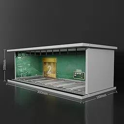 UJEAVETTE 1:64 Scale Parking Lot Display Case Layout Collectibles for Doll Diecast Car American car Repair Die-Cast Model High-Detail Simulation, Classic Vintage Design Perfect for Collectors & Kids-image-64