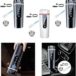 bnf® 12V 24V Car Heated Travel Mug Car Heating Cup for Milk Heating Water Outdoor Small Screen Black|Home & Kitchen| Kitchen, Dining & Bar| Small Kitchen Appliances| Coffee & Tea Makers| Tea Kettles-picture-49