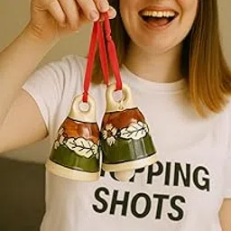 Set of 2 Ceramic Bells. Height 3 inches. A Fusion of Function and Art – “Bring Home The Melody of Tradition, Hand-Painted with Love.”-image-11