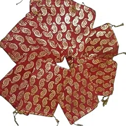 Pack Of 100 Women's Organza Net Potli Bags For Pooja, Return Gifts For Wedding, Sangeet, Shagun Pouch pack of 20-image-0