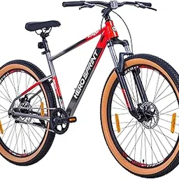 Hero Enzo 29T Mountain Bicycle for Mens | Single Speed | Dual Color Combination | Frame:18 Inches | Ideal for Mens (Red-Grey)-image-2