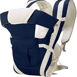 AR ASHIOR Adjustable Soft Structured Baby Carrier with Padded Shoulder Straps and Head Support – Ergonomic Front and Back Carry Design for Newborns and Infants – Breathable Cotton Fabric (Navy Blue)-picture-25