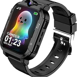 GameSir Musk PRO 5G/4G Kids Smart Watch with GPS Tracker, SIM Calling, Face Unlock, Video Calls, SOS Alerts, IP67 Waterproof, 800mAh Battery, Voice Chat, Live Location(Main -Colour) (Black) image 1