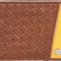 eske Bethan RFID Leather Wallet for Men | Genuine Leather Bifold Card Holder | Stylish Slim Wallet with 8 Card Slots, 2 Note Compartments, Slip Pockets | Compact Gifting for Men (Tan Yellow)-picture-11
