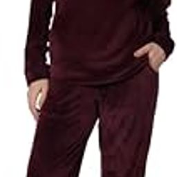 neudis Women's Wine Velvet Co-ord Set, Top and Trousers-picture-44