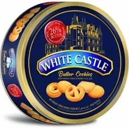 White Castle Danish Style Butter Cookies, Premium Holiday Collection, Blue and Gold Tin, 454g (From Malaysia)-picture-33