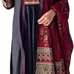 anni designer Women's Rayon Viscose Straight Printed Kurta with Pant & Dupatta-picture-24