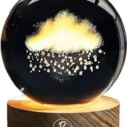 Sky Ball Night Lamp with Wooden Stand for Gift for Girls, Birthday Gift, Home Decor, and Cloud Lamp (Sky)-picture-29