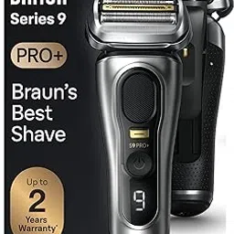 Braun Series 9 PRO+ Electric Shaver for Men, with 5 Pro Shave Elements & Precision Long Hair ProTrimmer, Charging Stand, Wet & Dry Electric Razor with 60min Runtime, 9517s Galvano Silver-picture-13