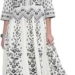 biba Women Cotton Anarkali Printed Suit Set-picture-13