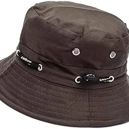 missby Adults Unisex Cotton Adjustable IMP Packable Beach Bucket Sun Hat-picture-45