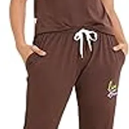 lotik Women Cotton Solid Top & Wide Bottom Nightsuit Set-picture-13