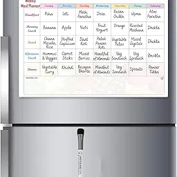 AccuPrints Magnetic Weekly Meal Planner Dry Erase Board with Magnetic Marker, Includes Grocery List, 36 cm x 45.5 cm-picture-22