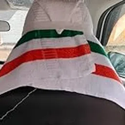 ROMAN HOME100% Superfine Cotton Solid Large Luxury ALL Car Seat towel with Tie Knot & elistick 550 GSM (Pack of 1) white-picture-25