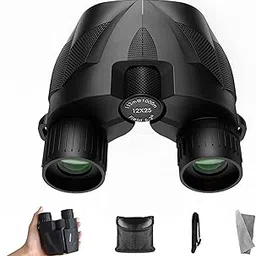 PATPAT® Binoculars for Long Distance, Outdoor HD Binocular with 12X Magnification Clear Vision, Mini Binoculars for Kids Adults Travel, Bird Watching, Football Game, Storage Bag & Strap-picture-29